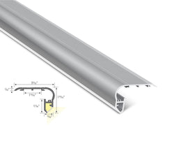 Dimensions of the GL 024 aluminum channel.