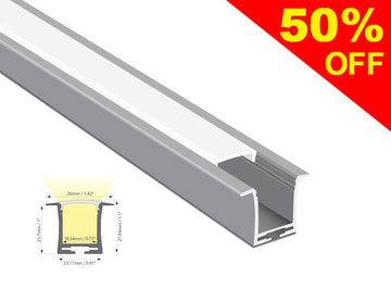 Dimensions of the GL 031 aluminum channel.