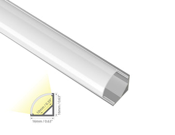 Dimensions of the GLQ 1616 aluminum channel.