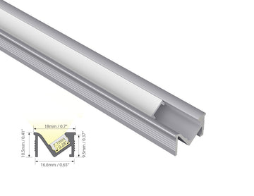 Dimensions of the GLQ 1811 aluminum channel.