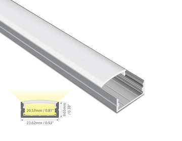 Dimensions of the YD 2002 aluminum channel.