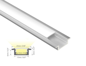Dimensions of the GLQ 2309 aluminum channel.