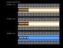 Examples of light diffusion in channels with different LED strip light types.