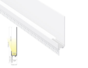 Dimensions of the GL 085 aluminum channel.