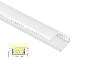 Dimensions of the GLQ 1709 aluminum channel.