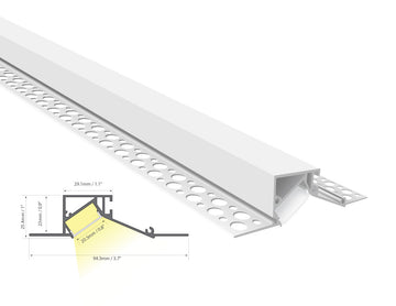 Dimensions of the GLQ 9526 aluminum channel.