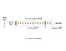 RGBW LED Strip Light - 4-in-1 Chip 5050 Color-Changing LED Tape Light - 24V - IP20 - 3000K/6000K-5
