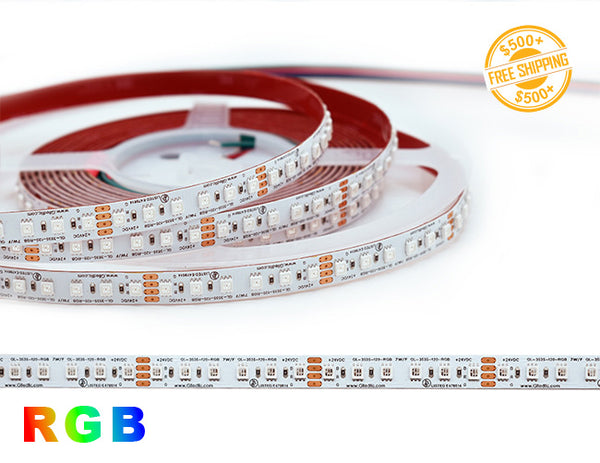 LED Strip Light - Color Changing - RGB - Super Bright - Dry Location IP20 - 24V - 1