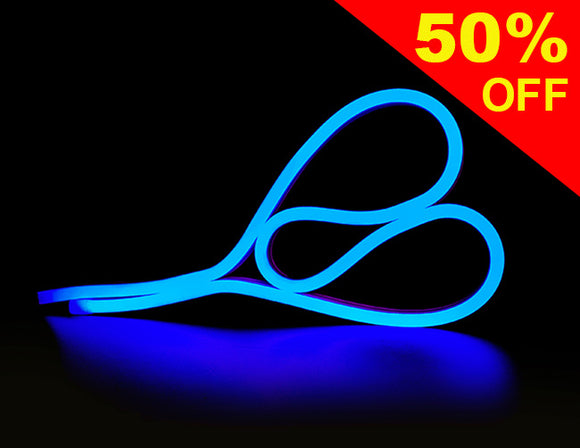 LED Side Bend Neon Light WINT - Single Color - Wet Location - Blue Jacket - 24V