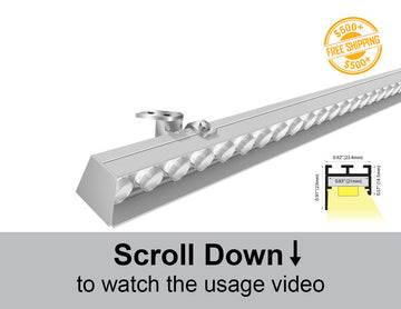 The 2321 wall washer low voltage LED wall grazer linear lights that are 24VDC and single color.