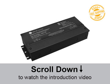 LED driver with precision dimming from 0% to 100% for perfect lighting control.