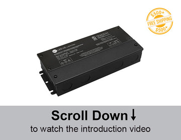 Constant voltage LED driver supporting 5 dimming methods in one unit.