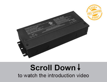 Constant voltage LED driver supporting 5 dimming methods in one unit.