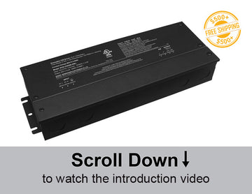 Constant voltage LED driver supporting 5 dimming methods in one unit.