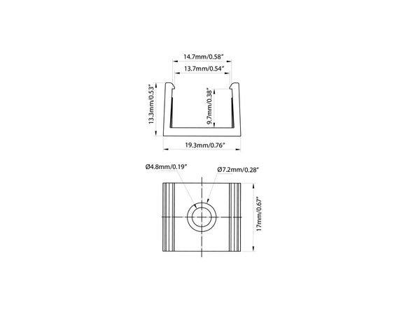 LED Swimming Pool Strip Light Accessory - Mounting Clip
