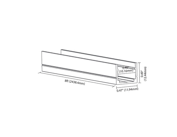 LED Neon Light 1010N Accessories - Mounting Channel