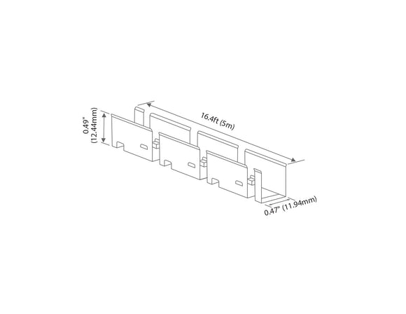 LED 1010N Neon Light Accessories - Bendable Bracket 16.4ft