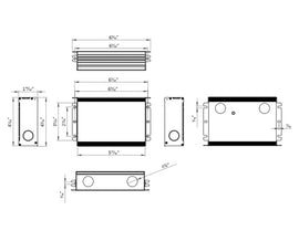 Dimmable transformer GLE 24V 150W 200W 300W dimensions