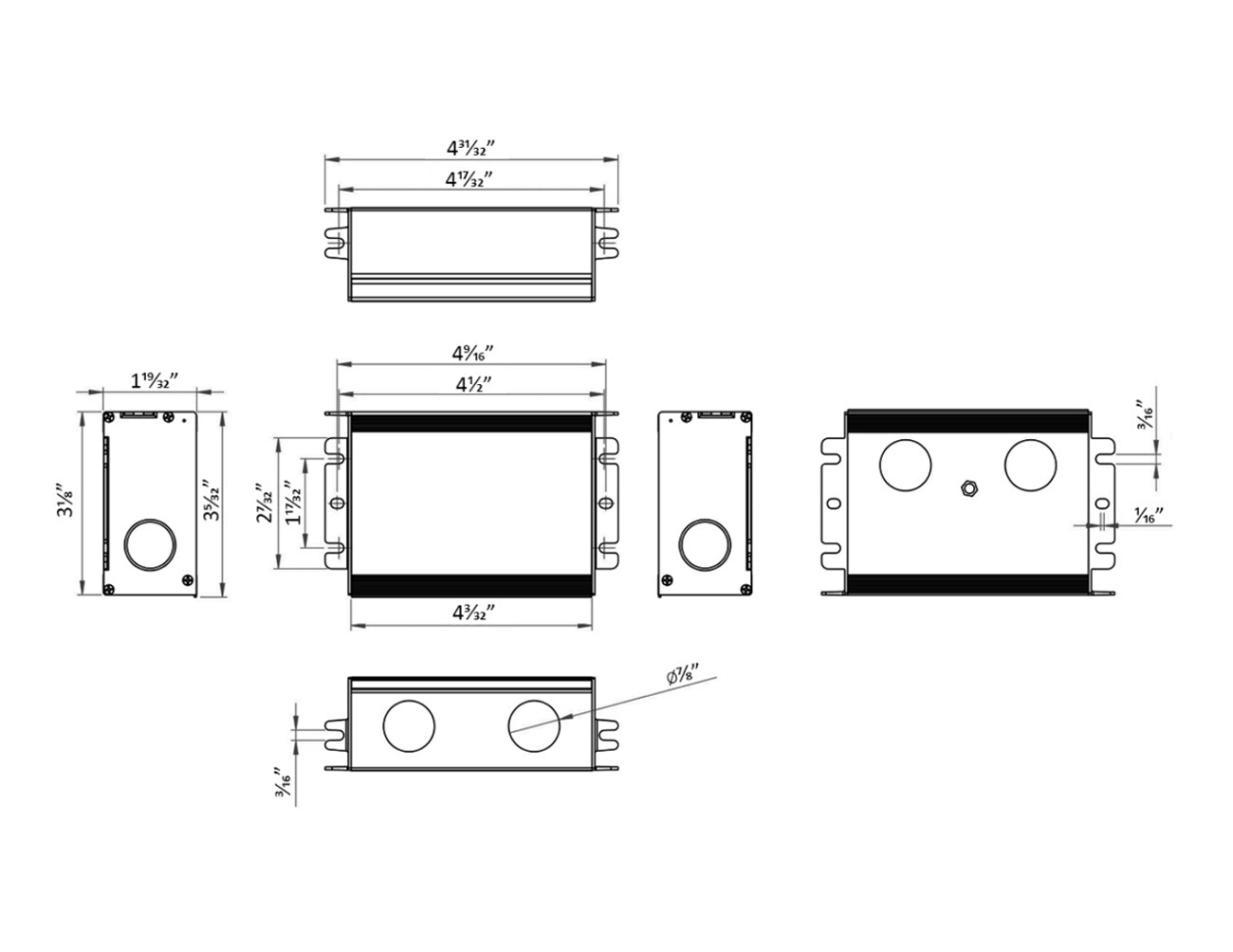 LED Dimmable Transformer - ELV Dimming - GLE-24096-TDJ