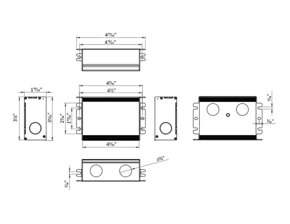LED Dimmable Transformer - ELV Dimming - GLE-96W-24V-TDJ