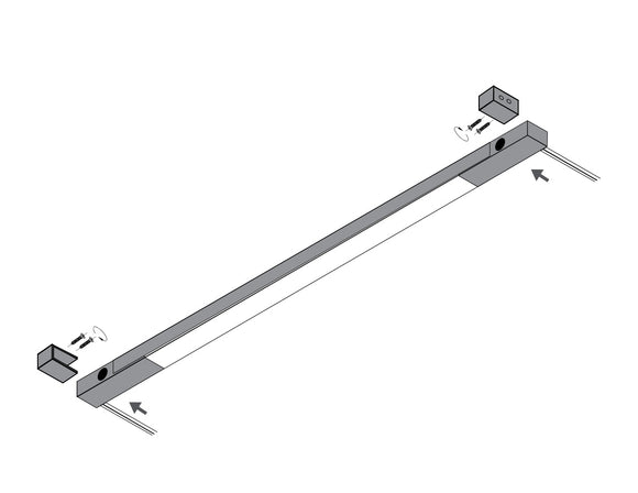 Install the 31134 LED Drawer Light using the integrated bracket.