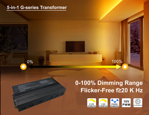 Flicker-free LED driver with high efficiency and stable constant voltage output.