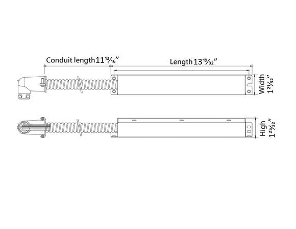 LED Linear Light - L8070 Emergency Driver - STB45FA Series - 32W