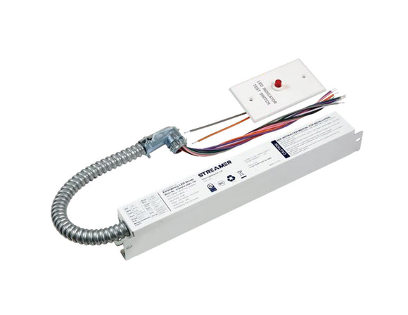 The 8070 High-Voltage Emergency Power Supply is a professional-grade emergency backup solution designed for LED lighting systems. It works seamlessly with both 0–10V dimmable LED drivers and non-dimmable LED drivers, ensuring reliable illumination during power outages.