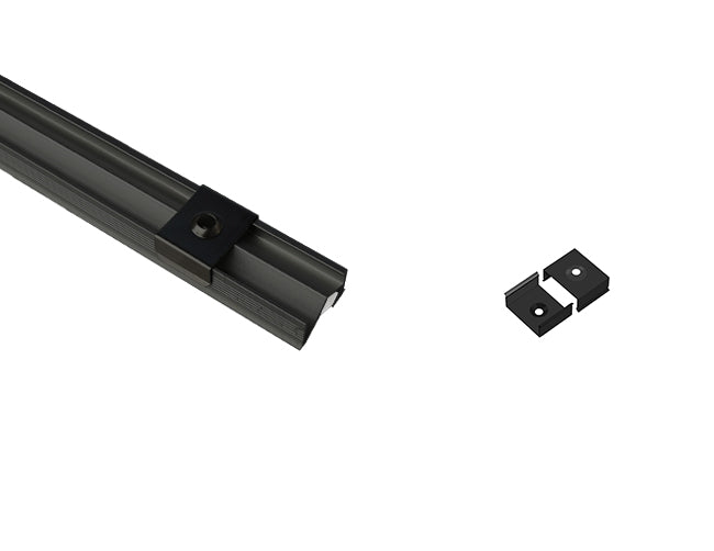 The GLQ 1811 aluminum channel with 1709 black metal clip.