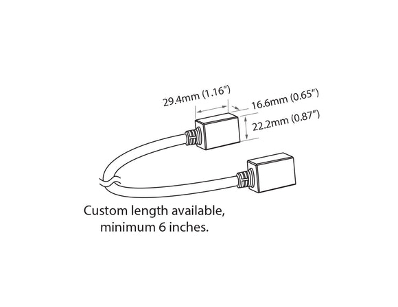 Jumper connector for LED swimming pool strip light used to link two segments and allow directional changes without bending the strip, ensuring flexible adjustment and stable electrical continuity.