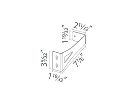 LED Wall Washer W38A Series Accessories - Extended Bracket - 0