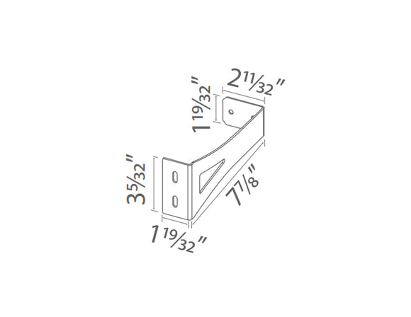 LED Wall Washer W38A Series Accessories - Extended Bracket