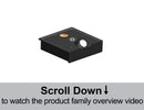 LED Double CCT wireless emitter with PIR sensor switch and touch dimmer for smart LED lighting control and CCT adjustable LED strip light systems.