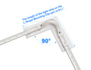 120V LED Strip Light Accessories - L Shape Mounting Clip (pc)-3