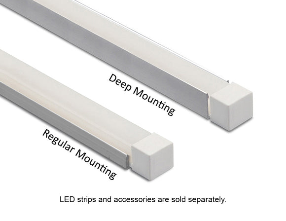 LED 3D Neon Light Accessories - Silver Mounting Channel