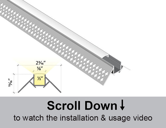 Dimensions of the BY 5324 aluminum channel.