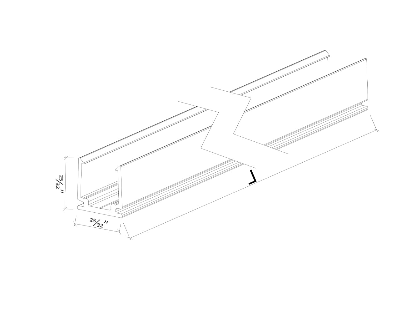 120V LED Strip Light-Flicker Free Accessories - Mounting Channel