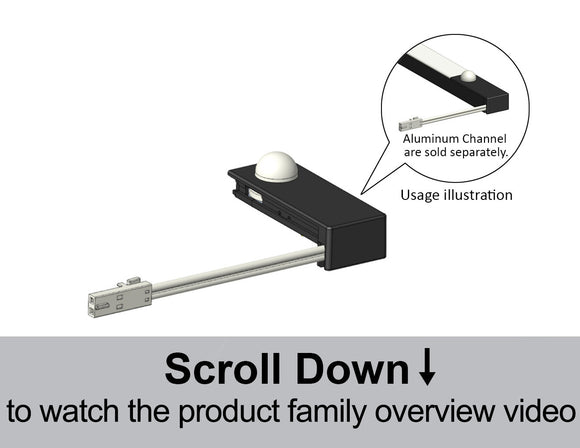 Built-in PIR sensor for cabinet and furniture lighting