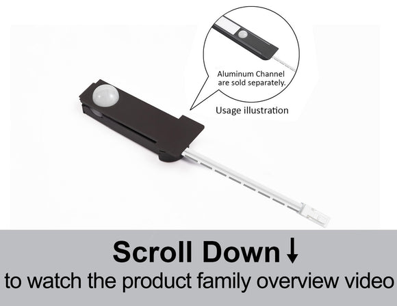 PIR Motion Sensor Integrated Controller for automatic LED cabinet lighting control