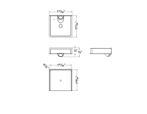Undercabinet Light - LED RF Wireless - PIR Motion Sensor - Black