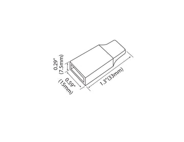 LED Strip Light - Sauna Light COB End Cap - 0