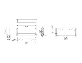 5 in 1 dimmable transformer dimension drawing