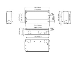 Dimensions of LED Dimmable Driver - 5 in 1 dimming - G-60W-24V.