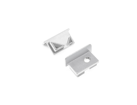 Aluminum Channel ANGLE RECESS Accessories - GLQ 1811 End Caps (pair) - 0