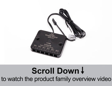 RF Wireless Receiver Distributor with 6 output ports for independent wireless LED cabinet lighting control system