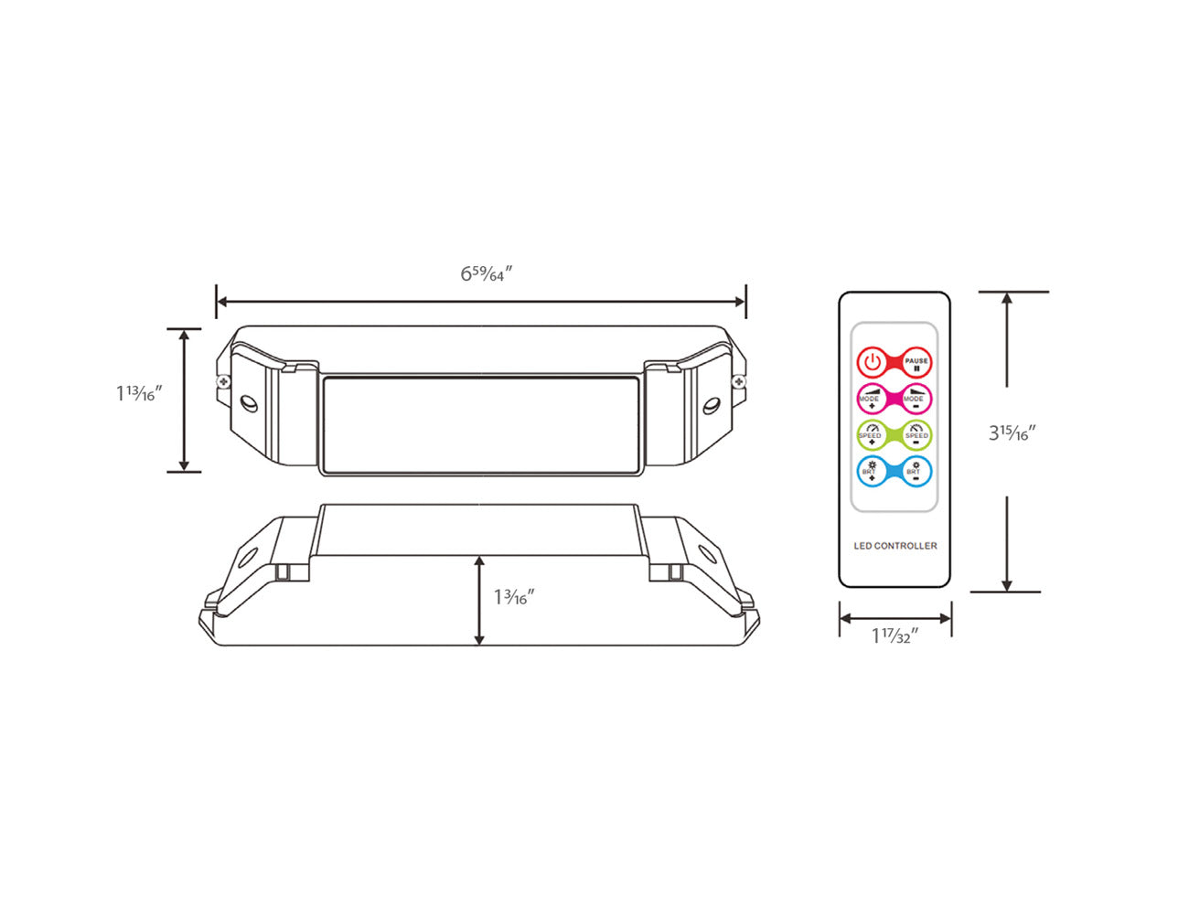 RGBW Color Code Controller