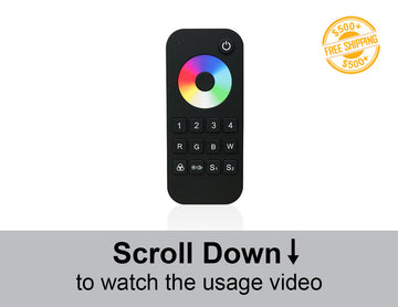 Upgrade your LED lighting experience with this RGBW RF Remote Controller, featuring 4 independent channels and 30m wireless range. Perfect for LED strip lights, ambient lighting, and smart home setups, this controller enables smooth dimming, color transitions, and precise brightness control.