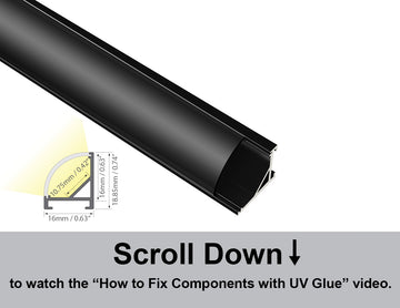 Dimensions of the GLQ 1619 aluminum channel.