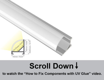 Dimensions of the GLQ 1619 aluminum channel.