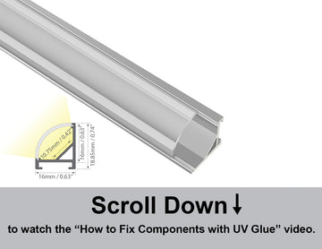 Dimensions of the GLQ 1619 aluminum channel.